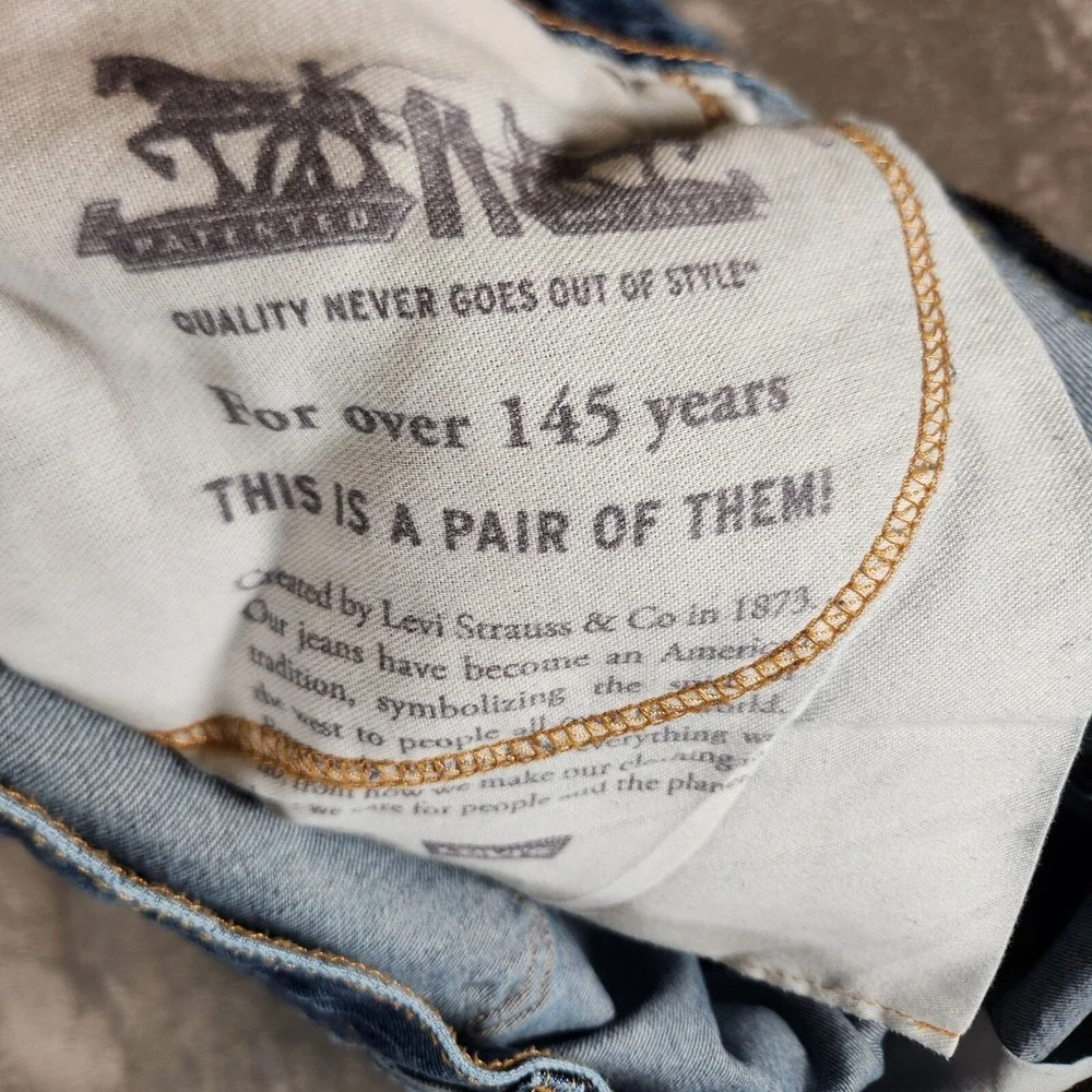 Levi's 550 Jeans Men's 45X29 (Tag 48X30) Blue Straight Relaxed Denim‎ Classic